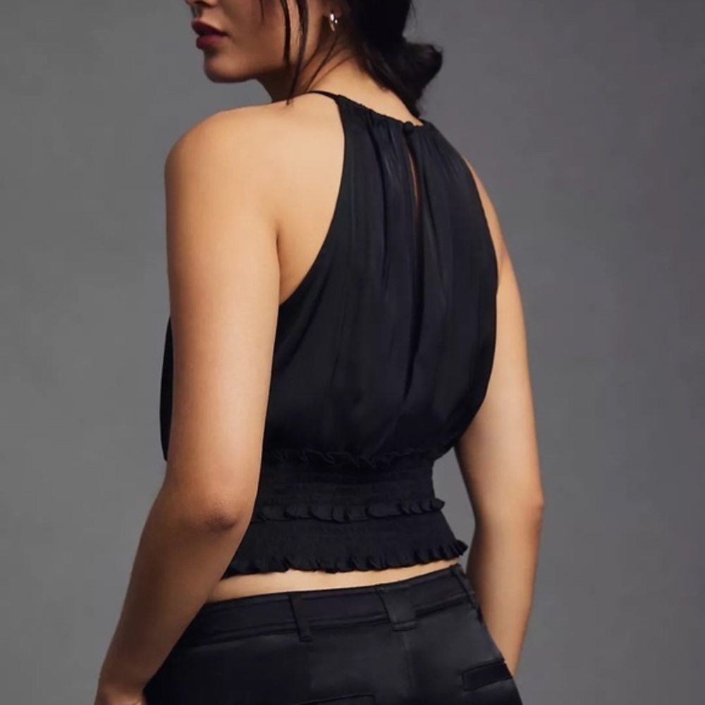 Anthropologie Floral Halter Top - Picture 3 of 5